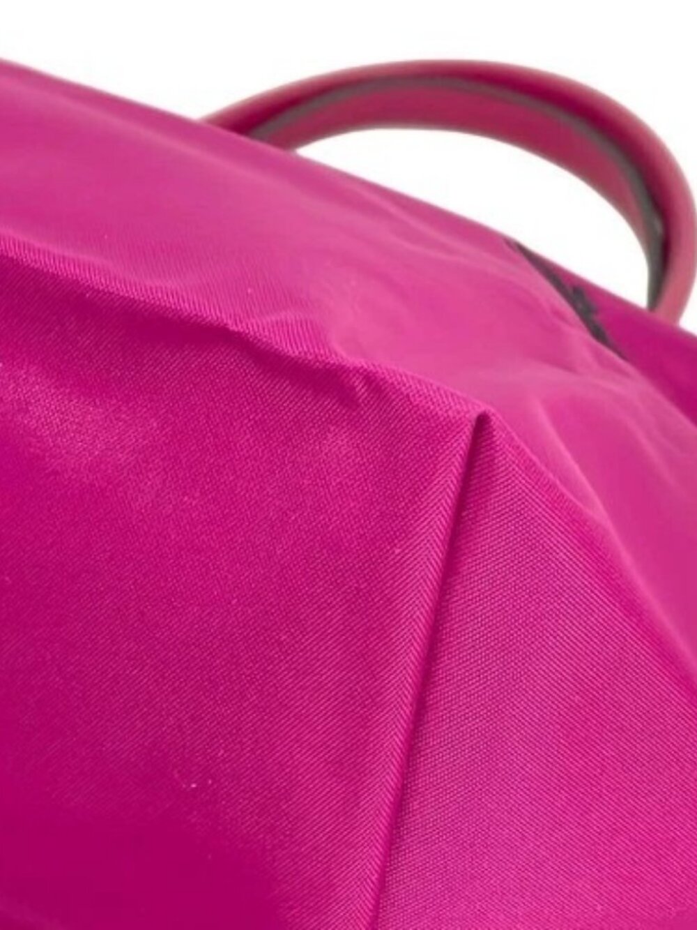 LONGCHAMP Le Pliage Club Pink Nylon Leather Handbag - Picture 6 of 9